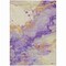 Homeroots 5' X 8' Purple And Gold Abstract Washable Indoor Outdoor Area Rug 631886 - alternate 9