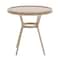 Flash Furniture Lourdes French Bistro 31.5in. Tbl, Natural/White PE Rattan, Glass Top, Bamboo Print Aluminum Frame SDA-AD641012-80-NATWH-LTNAT-GG - alternate 9