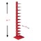 Homeroots 65" Red Twelve Tier Narrow Tower Bookcase 490412 - alternate 4