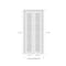 Sartodoors Sliding Closet Bi-fold Doors, Felicia 3355 White Silk with Clear Glass, Sturdy Tracks Moldings Tri FELICIA3355BF-WS-56 x 96 (2* 28x96) - alternate 4