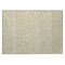 Homeroots 2' X 3' Light Green Damask Washable Non Skid Indoor Outdoor Area Rug 563853 - alternate 9
