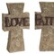 Homeroots Set of Three 11" Gray Cement Cross Statue Tabletop Sculpture, 3PK 518044 - alternate 3