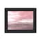 Homeroots Pink Beach Emotions Black Framed Print Wall Art 530024 - alternate 1