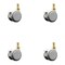 Service Caster 2 Inch MRI Safe Casters with Brakes, 10mm Threaded Stem, Set of 4, SCC, 4PK SCC-TS02S50-TPR-GRY-B-M10X22-MRI-4 - alternate 1