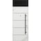 Vdomdoors Steel Door Deux 6683 Natural Oak Transom Window Sidelite Entry Door Painted W36xH80+16 Left hand In DEUX6683EXD-OAK-W36 X H80+16-LH-I - alternate 5