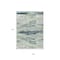 Homeroots 9' X 12' Mint Green Ivory And Denim Blue Abstract Washable Indoor Outdoor Area Rug 612537 - alternate 8