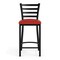 Flash Furniture HERCULES Black Ladder Back Metal Restaurant Counter Stool - Red Vinyl Seat XU-DG697BLAD-24-RDV-GG - alternate 9