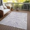 Homeroots 10' X 14' Lavender And Ivory Animal Print Washable Indoor Outdoor Area Rug 600629 - alternate 8