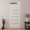 Vdomdoors Front Exterior Prehung Metal-Plastic Door, Manux 8415 White Silk, Top Sidelite Transom, Office Comm MANUX8415EXD-WS-W36xH80+14-LH - alternate 4