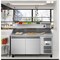 Koolmore 59 in. Two-Door Refrigerated Granite Top Pizza Prep Station with Refrigerated Condiment Pan Holder KM-RPCPS-2D59-GRT - alternate 6