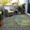 Homeroots 5' X 8' Fern Green Gray And Olive Green Abstract Washable Indoor Outdoor Area Rug 618227 - alternate 9