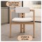 Leisuremod Velo Series Modern Dining Chair in Natrual Wood with White Seat, 2PK VCNW-51W-2 - alternate 9