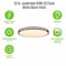 Westinghouse Lauderdale 33in 40W LED Indoor Flush Mount, Color Temp Select, Matte Black, Frosted Acrylic 6136300 - alternate 6