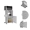 Homeroots White 24in Rolling Kitchen Cart With Storage 477879 - alternate 7