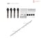 Vdomdoors Sturdy Dbl Barn Door 36 x 96in, Sete 6933 Matte Black W/ Frosted Glass, 13FT Rail Hangers Heavy Set SETE6933DB-BLK-3696 - alternate 8