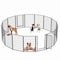 Wrightmaster 39.37" High 16-Panel Heavy Duty Metal Playpen with Door, Convertible Indoor/Outdoor Pet Exercise ZR-147611 - alternate 1