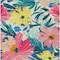 Homeroots 10' X 14' Blush And Pink Floral Washable Indoor Outdoor Area Rug 610978 - alternate 9