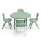 Flash Furniture 5 PC Plastic Activity Table and 4 Chairs Set, 10.5 in Seat Height-Sage YU-YCX-0073-2-ROUND-TBL-SAGE-E-GG - alternate 9