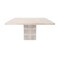 Homeroots 60" Ivory Square Solid Wood Pedestal Base Dining Table 488695 - alternate 5