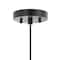 Jonathan Y Connie 20.25" 1-Light Farmhouse Coastal Rattan 180" Cord Plug-In or Hardwired LED Pendant, Black JYL1407B - alternate 15