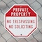 Signmission Private Property No Trespassing No, 10 Inch X 10 Inch, Aluminum Metal Signs OC-A-10-159 - alternate 5