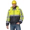 2W International Hi-Vis Jacket, 100% Polyester Oxford with PU coating., Class 3 Lime, L 352C-3 L - alternate 6
