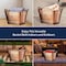 Kings County Tools Copper Metal Tub with Sturdy Brass Handles 33QT Heavy Duty Metal Basket GW86A09-11 - alternate 8