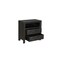 Homeroots Three Piece Black Solid Wood Bedroom Set 569576 - alternate 8