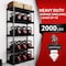 Shuntong Atlas 5-Tier 30 in.W x 12 in.D x 60 in.H Heavy Duty Storage Shelving Load 2000 Lbs, Laminated Board, Dark Grey ATB-D30-12-60-5B - alternate 8