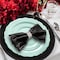 Smarty Had A Party 7.5" Turquoise Vintage Round Disposable Plastic Appetizer/Salad Plates (120 Plates), 120PK 867TQ-CASE - alternate 8