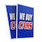 Signmission We Buy Cars, Plastic Signs Only 24 Inch x 36 Inch, Corrugated Plastic, 2PK CSB-2436-2PACK-We Buy Cars - alternate 1