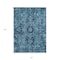 Homeroots 5' X 8' Denim and Gray Oriental Washable Non Skid Indoor Outdoor Area Rug 563749 - alternate 6