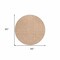 Homeroots 8' Peach And Beige Round Geometric Washable Indoor Outdoor Area Rug 610843 - alternate 9
