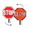 Stop-Lite 18 in Stop/Slow Paddle PA-22112 - alternate 1