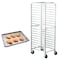 Vevor 20 Sheet Commercial Bun Pan Rack Kitchen Aluminum Baking Racks Brake Wheel LHPR-20R - alternate 1