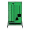 5S Supplies 5S Housekeeping Shadow Board Broom Station Version 9 - Green Board / Black Shadows  With Broom HSB-V9-GREEN-KIT - alternate 1