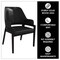 Leisuremod Ethora Collection Modern Wooden Dining Chair in Black, 2PK EC22BL2 - alternate 9