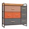 Homeroots 32" Gray Steel and Fabric Seven Drawer Dresser 484687 - alternate 1