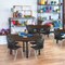 Regency Round Kee Mobile Adjustable Classroom Table W/ 4 Andy Chairs, 48 in W, 48 in L, Neo Walnut TB48RNDNWAPCBK45BK - alternate 5