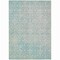 Homeroots 5' X 8' Aqua Damask Washable Indoor Outdoor Area Rug 607675 - alternate 9