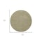 Homeroots 6' Green And Beige Round Abstract Indoor Outdoor Area Rug 572368 - alternate 8