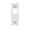 Leviton Leviton Decora 15 amps Single Pole Rocker Illuminated Switch White 1 pk L5611-2LW - alternate 1