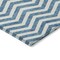 Homeroots 3' X 5' Teal Blue And Ivory Chevron Washable Indoor Outdoor Area Rug 595355 - alternate 7