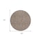 Homeroots 8' Brown And Ivory Round Geometric Washable Indoor Outdoor Area Rug 602349 - alternate 8