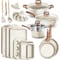 Bakken-Swiss 20-Piece Cookware Set, Granite Non-Stick, Eco-Friendly, Oven-Safe, All Stoves BKCAS20CRM - alternate 1