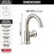 Delta Trinsic Single Handle Bathroom Faucet 558HAR-SS-DST - alternate 4