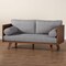 Baxton Studio Uriel Mid-Century Modern Grey Boucle Fabric Sofa 248-13808-ZORO - alternate 8