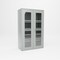 Pucel Heavy Duty Storage Cabinet, 48 in W x 78 in H x 24 in D, Plexiglass Doors, Black HDSC-4878-24-4-PLEX - alternate 1