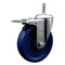 Service Caster 5'' Solid Poly Wheel Swivel 7/16'' Stem Caster with Total Lock Brake SCC-GRTTL20S514-SPUS-716138 - alternate 1