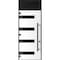Vdomdoors Front Exterior Prehung Steel Door Ronex0131 Grey 96 Transom Window Sidelite Entry Metal Modern RONEX0131EXD-GRE-W36xH96+16-RH-I - alternate 1